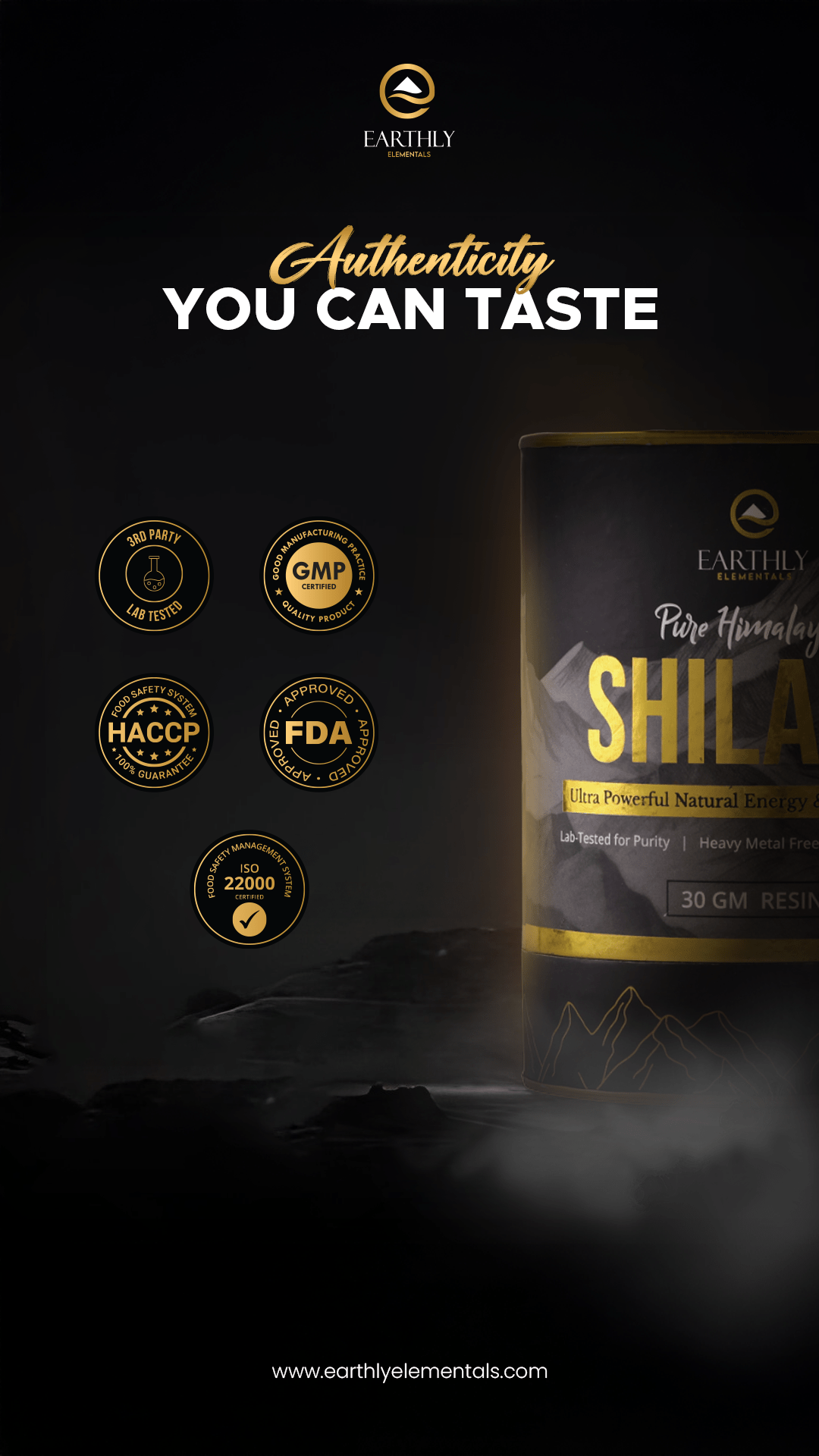 Pure Himalayan Shilajit | 85 Essential Minerals | 2 Month Supply - Earthly Elementals