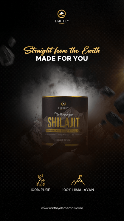 Pure Himalayan Shilajit | 85 Essential Minerals | 2 Month Supply - Earthly Elementals